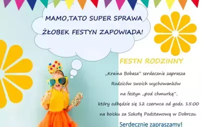 Plakat festynu rodzinnego